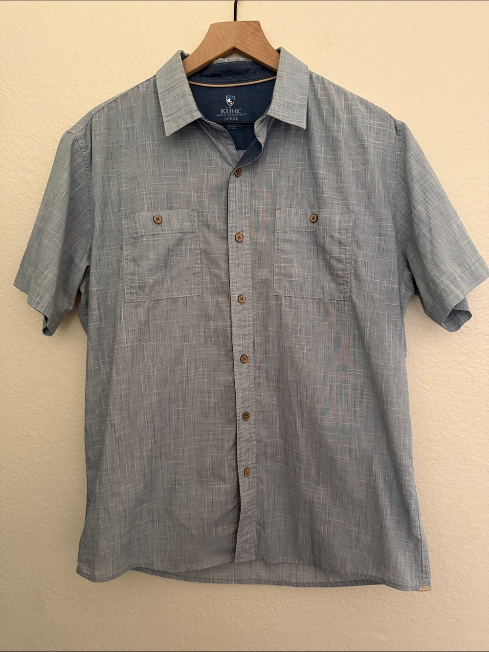 Kuhl Men's Karib Short-Sleeve Shirt in Horizon Blue